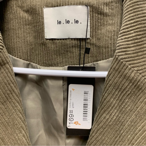 Oversized olive green boyfriend blazer - Picture 3 of 5